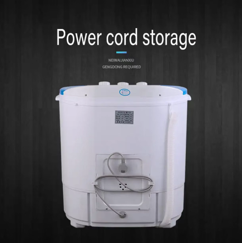 This dual-bucket washing and drying portable washing machine is equipped with an upgraded diamond motor, providing powerful performance. The dual-bucket separation design ensures clean laundry and efficient dehydration. The thickened stainless steel inner drum protects clothes, achieving first-level energy efficiency for energy savings. The compact body is equipped with a power cord storage compartment, suitable for small spaces such as dormitories and rental accommodations.