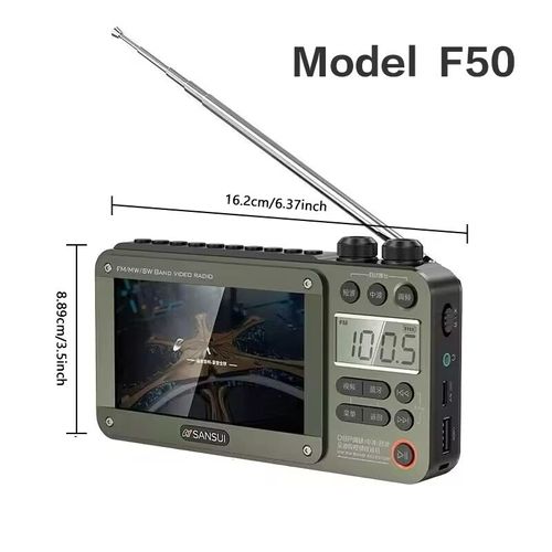 Card-inserting video radio speaker, with a 4.3-inch large screen capable of playing videos. Supports all-band FM radio + Bluetooth + card-inserted multi-mode music playback. Retro and portable, with simple operation, it is an all-in-one audio-visual entertainment companion for outdoor activities and elderly people's leisure time.