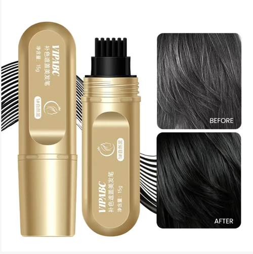 Order today and you will receive 4 small gold-tipped peptide hair styling pens. They have a golden handle with 10 teeth on it. They can fix gray hair and make the hair show its natural color. They have waterproof and sweat-proof functions, making the hair smooth. Just open the package and use it to style your hair. It only takes 2 minutes to cover both sides of your head. Store it in your pocket for emergencies!