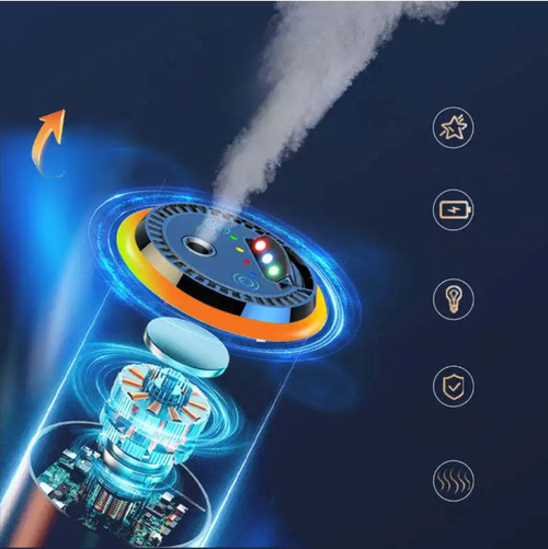 Intelligent in-car aroma diffuser + three-color starry sky light, micro-micron atomized fragrance dispersion, AI intelligent start-stop function, and it can project three-color starry sky. Fresh air + romantic atmosphere. USB for in-car installation. Each driving journey becomes an immersive sensory feast.