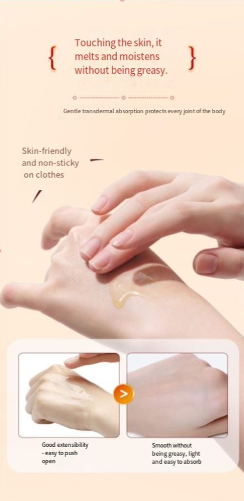 The ointment has a dense and rich texture, and is easily absorbed upon application. It can quickly relieve pain and stiffness in the neck, shoulders, waist, knees and joints. Order today and you will receive a total of 3 bottles.