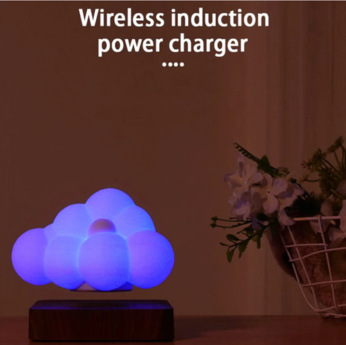 Magnetic levitation makes the clouds float on the wooden base, with a matte texture enveloping soft light. Touch control to switch between RGB colors, warm yellow for healing, and gradient for romance. The soft light is not dazzling, and it can be used as both a night light and a decorative piece. It fits well in bedrooms and desks. With a single charge, it has a long battery life. Bring the gentle touch of the clouds into your life. Hurry and place an order to bring it home!