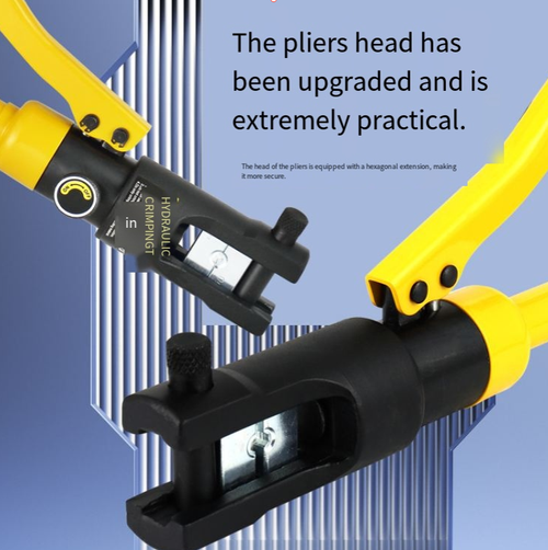 Industrial-grade manual hydraulic pliers, with a 8-ton pressure capacity covering 4 - 70mm² cables. The alloy steel plier head is precise and durable, the hydraulic assembly is sealed and effortless, and it comes with full-sized pressing molds and a storage box. The pressure connection is tight and low-resistance, suitable for all scenarios. It is a professional tool for electricians to perform efficient work and make precise connections.