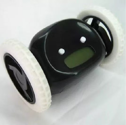 Get up early fans, this running alarm clock will start spinning with wheels and keep going until you get up and grab it. It will keep ringing until you stop it. This is a physical force that ends the sleep cycle and makes you get up. It is made of shock-proof silicone material and has a cute cartoon design. It can be used as both an alarm clock and a decorative item. It is extremely useful for students and commuters who want to fight laziness.