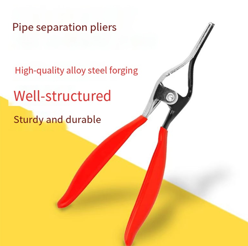 No worries about automotive repair pipe assembly and disassembly! This set of specialized pliers is compatible with fuel urea pipes and filter clamp rings. The jaws fit precisely and have a locking design that saves effort. The high-hardness steel material is durable, and the anti-slip rubber sleeve provides a stable grip. This specialized tool is fast, precise and stable, and even beginners can easily handle pipe-related tasks.