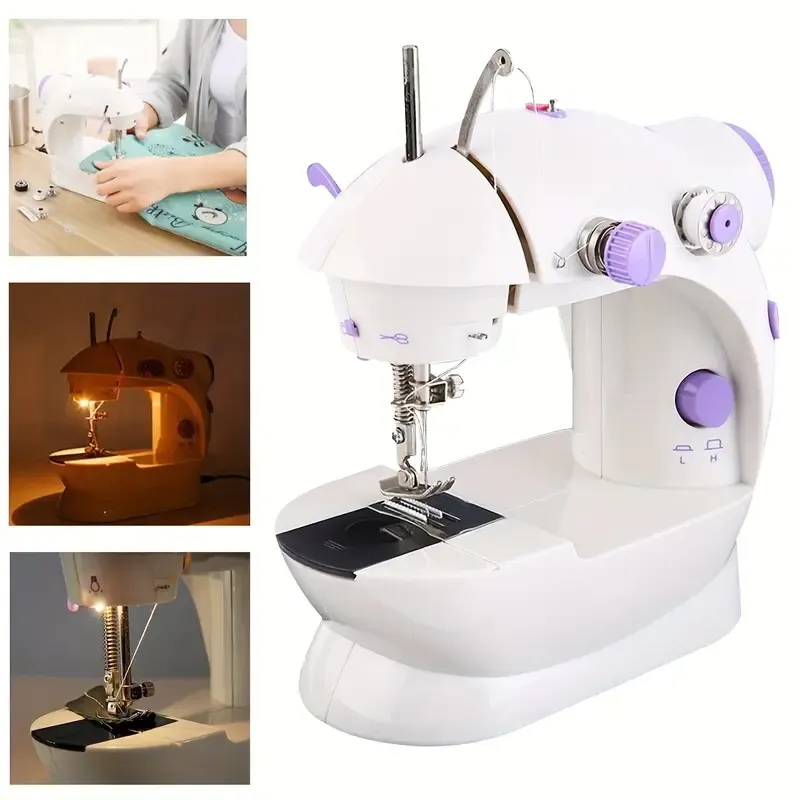 This portable mini sewing machine is the palm-sized sewing god, a tailor shop that you can carry with you. It starts up in 3 seconds and sews in 5 seconds.
