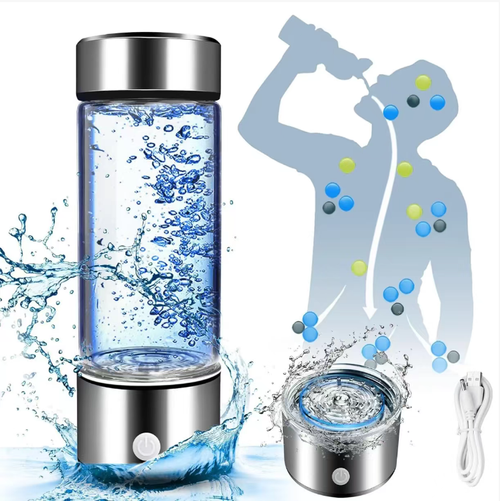 This hydrogen-rich water cup: It can produce 1200-1600ppb high-concentration hydrogen water in just 3 minutes. Its antioxidant power is equivalent to that of hundreds of fruits and vegetables. It is made of food-grade glass and equipped with Type-C charging port. It is portable and easy to use, suitable for office workers, beauty enthusiasts, and senior citizens. It makes drinking water a convenient and healthy daily routine.