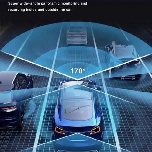 The three-lens dashcam, with panoramic vision + smart mobile connection, maximizes driving safety and makes every trip safe and worry-free. The three lenses work together to leave no blind spots. The mobile phone is connected with one button, and the operation is ridiculously convenient.