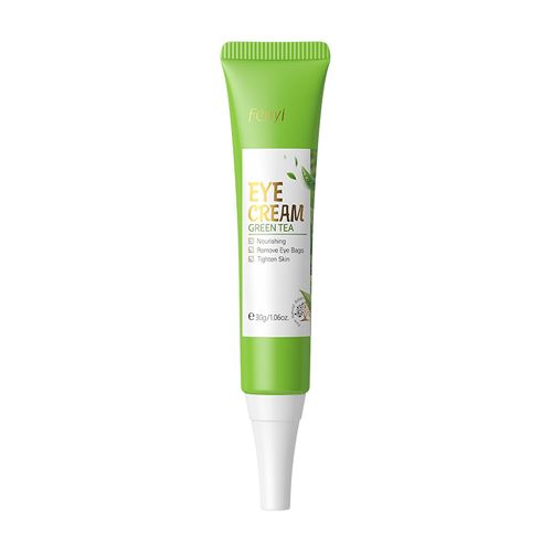 The fresh-pressed green tea base gives it a light green cream texture that is smooth but not sticky. It is suitable for both oily and sensitive skin. After application, it leaves a pale bluish tint and smoothens out fine lines. The eye area appears more firm and bright. Order today and you'll receive 5 bottles, which is enough for a whole year. Apply as a base in the morning and as an eye mask in the evening. This anti-aging benefit is extremely cost-effective!