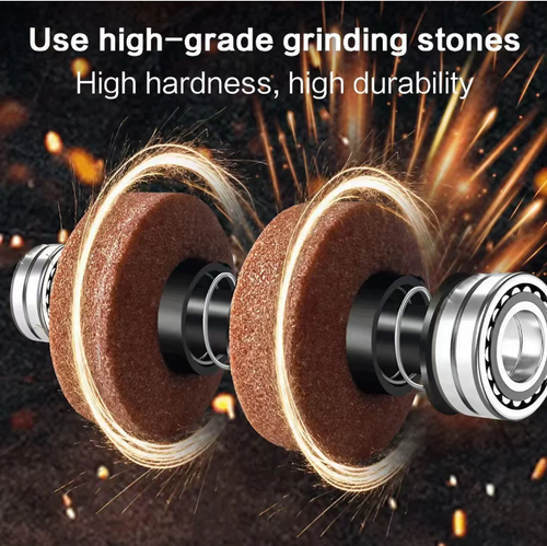 Home electric knife sharpener, easy to use with just one press! It takes only 3 seconds to sharpen the blade, and it is compatible with various knives such as kitchen knives and scissors. The precise angle ensures no damage to the blade. The compact design doesn't take up much space, and it is safe for both adults and children to use. This product makes every cutting task swift and smooth, doubling the efficiency of the kitchen!