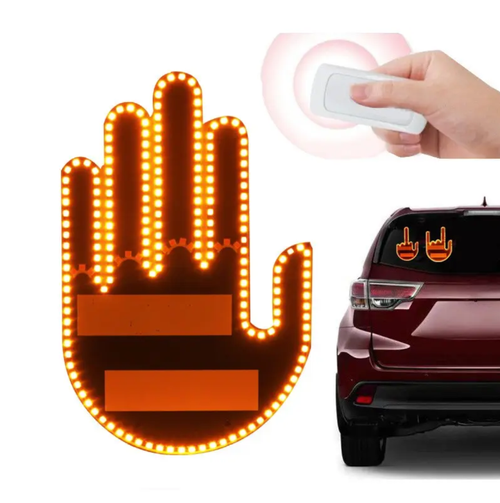 Anti-Traffic-Run-Over Technology,Gesture Lights for Cars, Making Vehicles Talk! High-brightness LED light groups with gestures, visible both day and night, significantly reducing the risk of rear-end collisions. Suitable for multiple scenarios, visually conveying driving intentions, featuring a minimalist technological style and low power consumption design, ensuring safety for every journey.