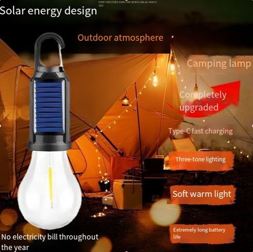 Solar outdoor camping atmosphere light, buy one and get one extra today