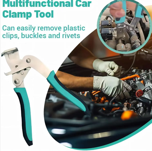 This efficient automotive clamp is specially designed for car maintenance. The ergonomic handle is comfortable and anti-slip. Made of high-quality stainless steel, it is sturdy, durable and corrosion-resistant. The operation is simple, protecting the components from damage and improving the maintenance efficiency. Multiple sets are available for selection to meet various needs, making it a reliable assistant for car maintenance.