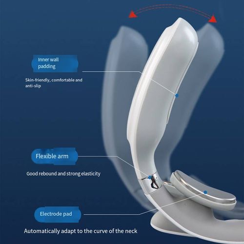 4D Cervical Massage Device, 304 stainless steel contacts for precise massage, multiple modes adjustable, Micro-USB charging with long battery life. It fits the neck circumference and is comfortable to wear. Whether at work, at home or on a business trip, it can provide a SPA for the cervical spine, relieving stiffness and soreness, and restoring neck comfort!