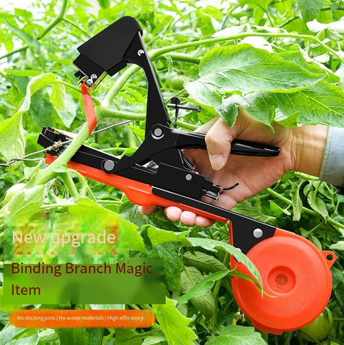 This ergonomic trellis tying machine offers a comfortable grip and is easy to operate. It is suitable for various vine crops such as grapes and cucumbers, and the tying process is efficient and secure. If you place an order today, you will also receive a free 10,000 nails + 5 rolls of tape, allowing you to easily manage the vines and help your crops grow vigorously!