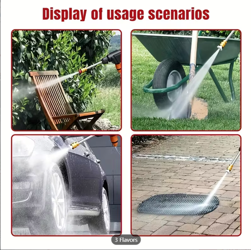 Lithium battery rechargeable wireless high-pressure car washing machine, the maximum distance can reach 100 meters