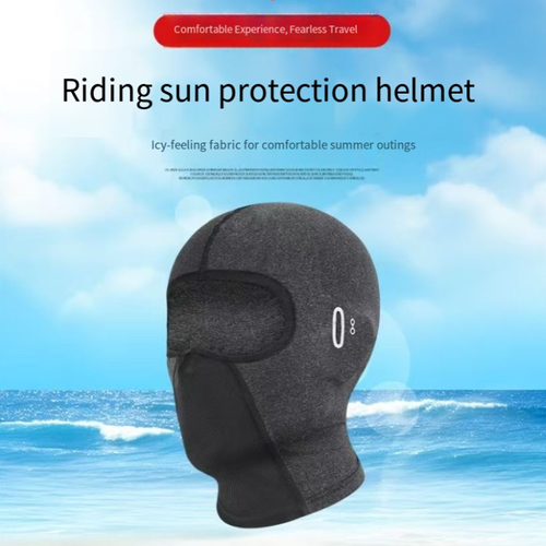 Must-have for summer cycling! Motorcycle sun protection ice-silk helmet cover. Made of ice-silk material, it absorbs moisture and cools down, with UPF 50+ strong UV protection, protecting the entire face, neck from getting tanned. The breathable mesh design doesn't cause excessive sweating. It doesn't hurt the head when worn with a helmet. Perfect for daily commuting and long-distance cycling!