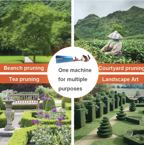 This lightweight gasoline-powered hedge trimmer features a powerful gasoline engine, capable of trimming branches with a diameter of 2.6 cm. It offers abundant power without being restricted by power cables. The single-edge cutter head is precisely controllable, the body is lightweight and easy to operate, and it comes with a practical accessory package. It is an efficient assistant for landscaping maintenance and tea garden management.