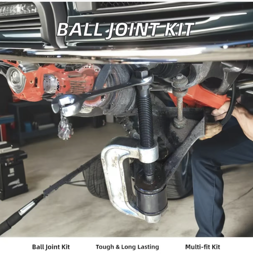 This 25-piece European-style multi-functional ball head wrench is made with a high-strength forged C-shaped structure. It is equipped with full-sized disassembly cups and adapters, enabling efficient disassembly and assembly of ball heads, C-type joints, and four-wheel drive components. It is sturdy, portable, and easy to store, making it a professional and reliable tool for automotive repair and chassis maintenance.