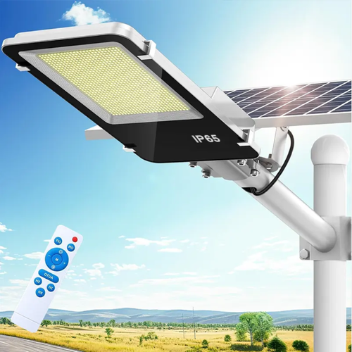 290 Solar Energy Large Outdoor Lighting Fixture. Solar-powered with no wiring required. IP65 waterproof. Remote control for dimming and timing. Stores electricity during the day and lights up at night, illuminating every corner of the garden. It is an ideal energy-saving lighting aesthetic choice for villa gardens, farms, and other such settings.