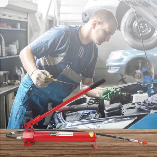 This 4-ton sheet metal separation jack, equipped with powerful hydraulic power, can precisely lift and support dented and deformed car bodies. The multi-specification accessory set is suitable for various repair scenarios. Made of high-carbon steel, it is durable and robust. The complete set of tools is portable and easy to store. It is a professional and efficient tool for car body shape repair and accident vehicle reshaping.