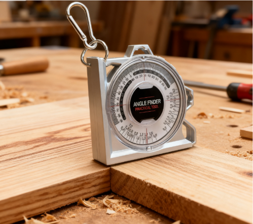 This multi-functional angle measuring instrument is a precision tool used in the woodworking, hardware and construction industries. Its scale is extremely precise, reaching up to several inches. It is easy to operate and convenient to use. It has strong adaptability to various scenarios. Whether it is for professional projects or DIY at home, whether it is for insertion and nail hole operations, it can accurately measure angles and help you create high-quality works with every perfect angle.