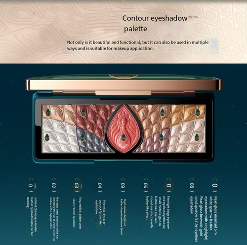 A 24-piece set of high-end Oriental traditional Chinese makeup products. The dark green and gold-colored box resembles a garden in the south of the Yangtze River. When opened, it reveals 24 items including eyeshadow, lip gloss, blush, etc. Even the mirror is engraved with water ripple patterns. The opening ceremony has an extremely strong sense of excitement ✨ Using it yourself is a daily makeup pleasure, and as a gift, it is a respectable choice.