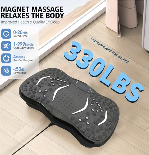 This lazy-standing fat-burning machine uses high-frequency rhythmic movements to burn fat, combined with magnetic stone massage points for relaxation and care. It has multiple adjustable settings and remote control operation. It also comes with a stretchable rope for assisting in shaping. With just 10 minutes of use per day, it can easily achieve overall firmness of the waist, abdomen, hips, legs, and arms.
