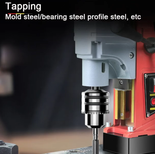 High-power magnetic drill, equipped with pure copper wire motor, has strong power and supports various functions such as drilling, core extraction, and tapping. The magnetic base firmly adheres and is precisely controlled with multiple safety protections. The body is sturdy and durable, suitable for industrial processing, bridge construction and other scenarios. With powerful performance, it ensures precise drilling every time.