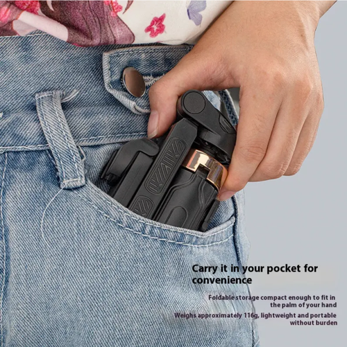 Mini selfie stick, compact and portable, can be easily put into a pocket. With a 360-degree rotating design, it allows for flexible adjustment of the shooting angle. Installation is simple and it can securely fix the phone, enabling you to easily capture wonderful moments when taking selfies, making vlogs or documenting outdoor scenery.