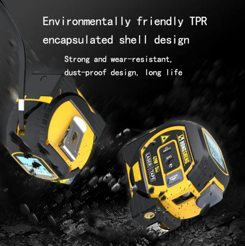The three-in-one infrared laser distance meter integrates distance measurement, angle measurement and area measurement functions. The infrared laser precisely captures the target, and it can display the measurement results with just one click, quickly and accurately! It is portable and can be used for home decoration and engineering measurement. Say goodbye to cumbersome calculations and easily handle all kinds of measurement needs.