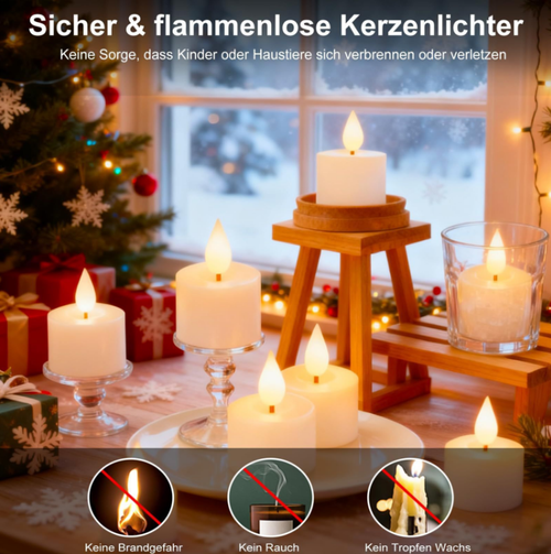 Non-flaming electronic candle lamp, magnetically attached for charging, with a battery life of 50 hours (5 times that of the regular model), and infrared remote control for adjusting brightness. The flame-like warm light is soft and realistic, suitable for various scenarios, and safe with no risks. The package includes a charging base and wires. It can be charged simultaneously with multiple wicks, making it easy to store and allowing for a simple creation of a cozy atmosphere.