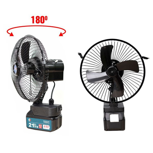 Portable lithium-ion fan with adjustable air volume and strong air output