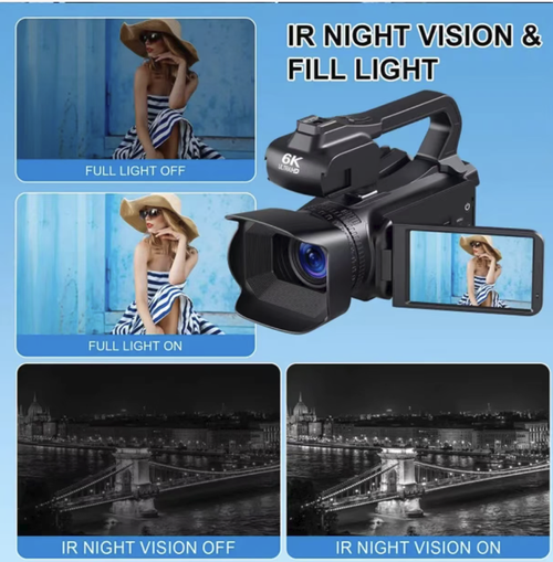 This 64-megapixel 6K high-definition digital camera supports ultra-high-definition recording and WiFi connectivity. It is equipped with a professional microphone, a flip screen and dual battery power supply, and also comes with accessories such as a spotlight and a remote control. It is a professional all-in-one device for meeting notes, event shooting and vlog creation. Make every piece of footage rich in texture and warmth