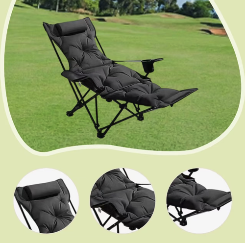A four-position adjustable folding pile-up sofa, suitable for both sitting and lying. The thick steel frame provides stable support. The soft filling cotton is comfortable for long periods of sitting. It has armrests and can be used to store small items. The whole thing is lightweight and easy to fold. It can be compactly stored and is suitable for office naps, home use, and outdoor camping relaxation. It is an outstanding budget-friendly item for daily relaxation.