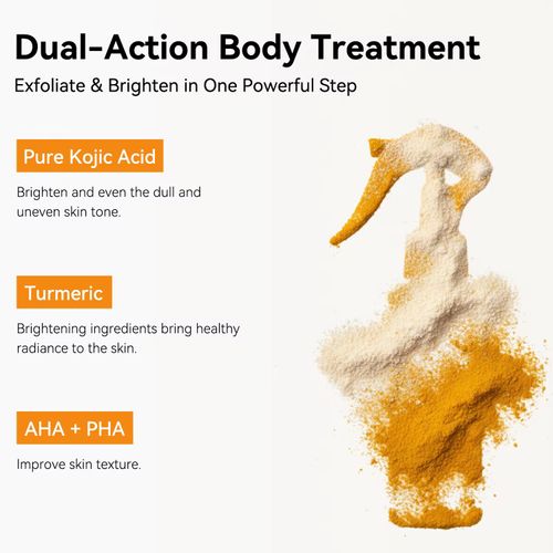 Order today and receive 2 bottles of Turmeric Brightening Body Spray: Just one spray does it all - exfoliates, brightens, and hydrates. The natural turmeric gently dissolves dead skin cells, combined with moisturizing essence, leaving the skin feeling neither tight nor sticky. In just 10 seconds, you'll achieve a smooth and radiant complexion, effortlessly capturing a refined appearance.