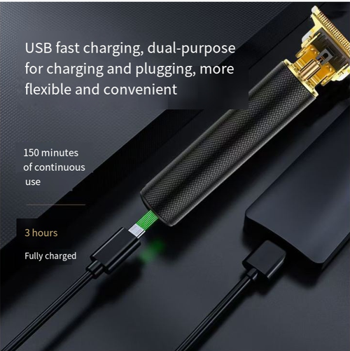 Professional Cordless Electric Haircut Beard Rechargeable Battery T-Shaped Cutting Blade Machine Hair Trimmer for Men