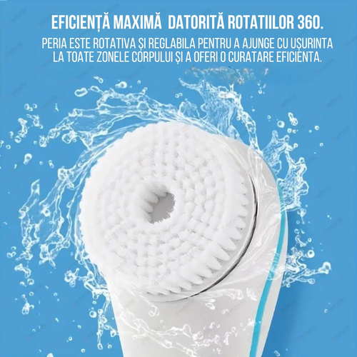 God's gift, today I will give you five brush heads, electric bath brush for removing mites and inhibiting bacteria