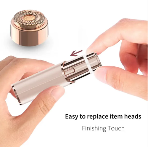 Dual-function electric hair trimmer with two interchangeable blades for precise eyebrow grooming and full-body hair removal. The rounded, scratch-resistant blade net gently glides over skin without irritation. Featuring Type-C charging for long-lasting battery life, this compact and portable device is easy to store and comes with a cleaning brush. Perfect for one-step facial and body hair maintenance, it's an essential beauty care tool for women at home or on the go.