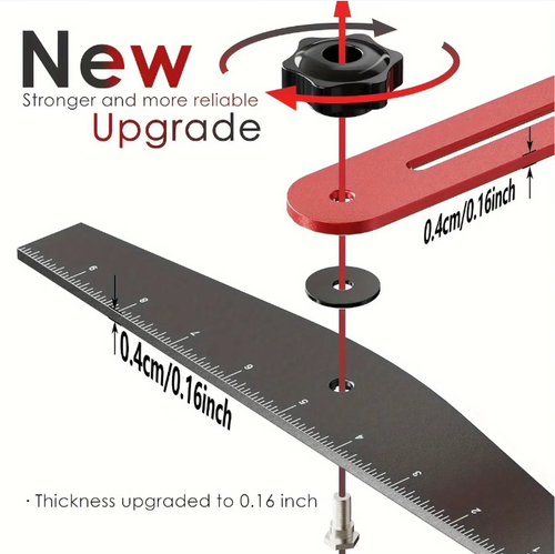 Multi-functional staircase measuring folding ruler, made of aluminum alloy. Multiple sections of ruler rods can be freely combined and adjusted. The knob locks for positioning. The scale is clear. Suitable for measuring and laying out stair treads, cabinets, and irregular corners. Comes with spare parts and storage bag. Convenient for carrying and storage. Applicable for layout in woodworking and decoration sites, as well as DIY processing.
