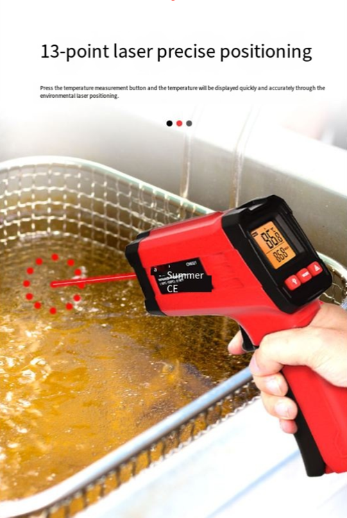 High-precision industrial infrared thermometer: Laser positioning, 0.5-second response time, efficient and precise temperature measurement, it is an excellent tool for temperature detection.