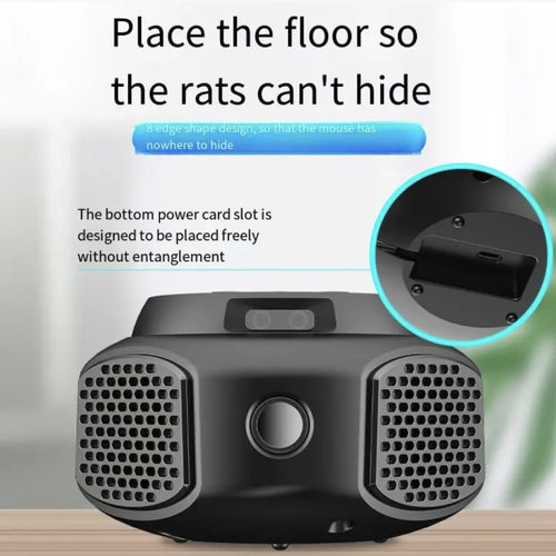 High-power composite frequency-variable ultrasonic rodent repellent device, with triple sound waves and adjustable multi-speed settings, paired with a night light. It is a physical repellent without chemical toxins, suitable for families with elderly members and pets. It works continuously for 24 hours, ready to use upon plugging in. It can be used to repel rats and cockroaches in homes, garages, and shops, providing safe and long-lasting protection.