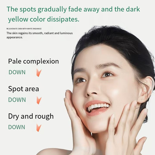 If you place the order today, we will send you a total of 5 bottles of high-potency molecular whitening and anti-spot essence spray. Just one spray can thoroughly clean your face. Its wide-angle nozzle can cover the entire face. It has the dual functions of lightening spots and brightening the skin tone. Even when you are bare-faced, it can still emit a natural glow. For those who are too lazy to put on makeup, this is a miracle skincare product.