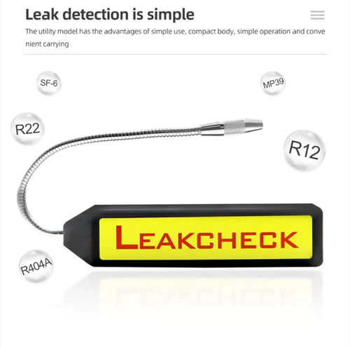 This refrigerant leak detector features a highly sensitive sensor that can accurately detect various minor leaks of refrigerants. The flexible probe can conduct a comprehensive inspection. It automatically calibrates upon startup and issues both audible and visual alarms when a leak occurs, with a fast response. It is suitable for leak detection in household, automotive, and commercial refrigeration equipment, and is an efficient leak detection expert for refrigeration maintenance.