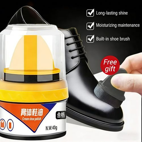 Old model shoe polish applicator type. Order today and get 3 bottles of each color. Comes with a shoe brush + sponge head. Just one application makes your leather shoes shine, hides scratches, restores color, nourishes the leather, and delays leather aging. Covers multiple shoe styles. Zero learning curve for operation. Covers all family leather care needs. Old shoes instantly become new. Excellent value for money.