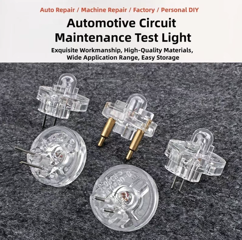 Automobile fuel injector circuit detection tool kit. It features multiple connectors that are compatible with various vehicle models. By observing the flashing status of the indicator lights, you can quickly identify faults in the fuel injection system and the circuit. The cables are durable. The entire set comes with a portable storage toolbox, making it convenient and useful for both vehicle repair and self-testing.