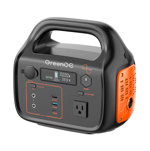 This 300W multi-functional outdoor power supply has a large capacity and multiple output interfaces, supporting power supply for mobile phones, laptops, and small household appliances. It offers three charging modes: mains power, vehicle power, and solar power. It comes with six layers of safety protection and is equipped with lighting and LCD display. The lightweight and portable handle design makes it suitable for outdoor camping, self-driving trips, and emergency backup power.