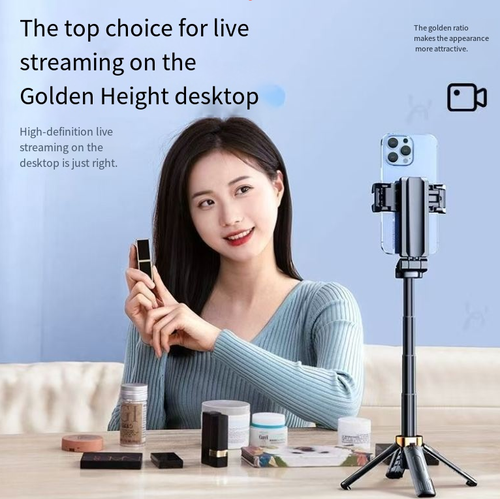 Mini selfie stick, compact and portable, can be easily put into a pocket. With a 360-degree rotating design, it allows for flexible adjustment of the shooting angle. Installation is simple and it can securely fix the phone, enabling you to easily capture wonderful moments when taking selfies, making vlogs or documenting outdoor scenery.