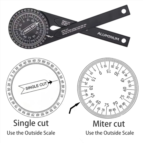 Do you often need to rework due to angle differences when cutting materials and installing corner lines? This horizontal angle gauge features laser-engraved graduations (with precise 0.5-degree accuracy), an aluminum body that is durable and not prone to loosening, and can measure both internal and external angles. It is suitable for woodworking, decoration, and DIY projects. It is portable and lightweight, allowing you to easily adjust the angle and save time and effort by avoiding rework.
