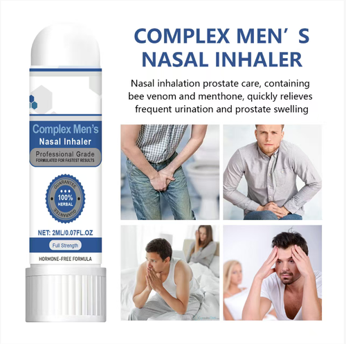 Order today and you will receive 5 bottles of the Male Discomfort Relief and Vitality Enhancing Nasal Inhalation Care Rod. It is a nasal inhaler specially designed for men. It is made with 100% natural herbal ingredients and does not contain hormones. The professional formula helps relieve symptoms such as frequent urination and swollen prostate, allowing you to alleviate discomfort, enjoy good sleep and regain vitality.